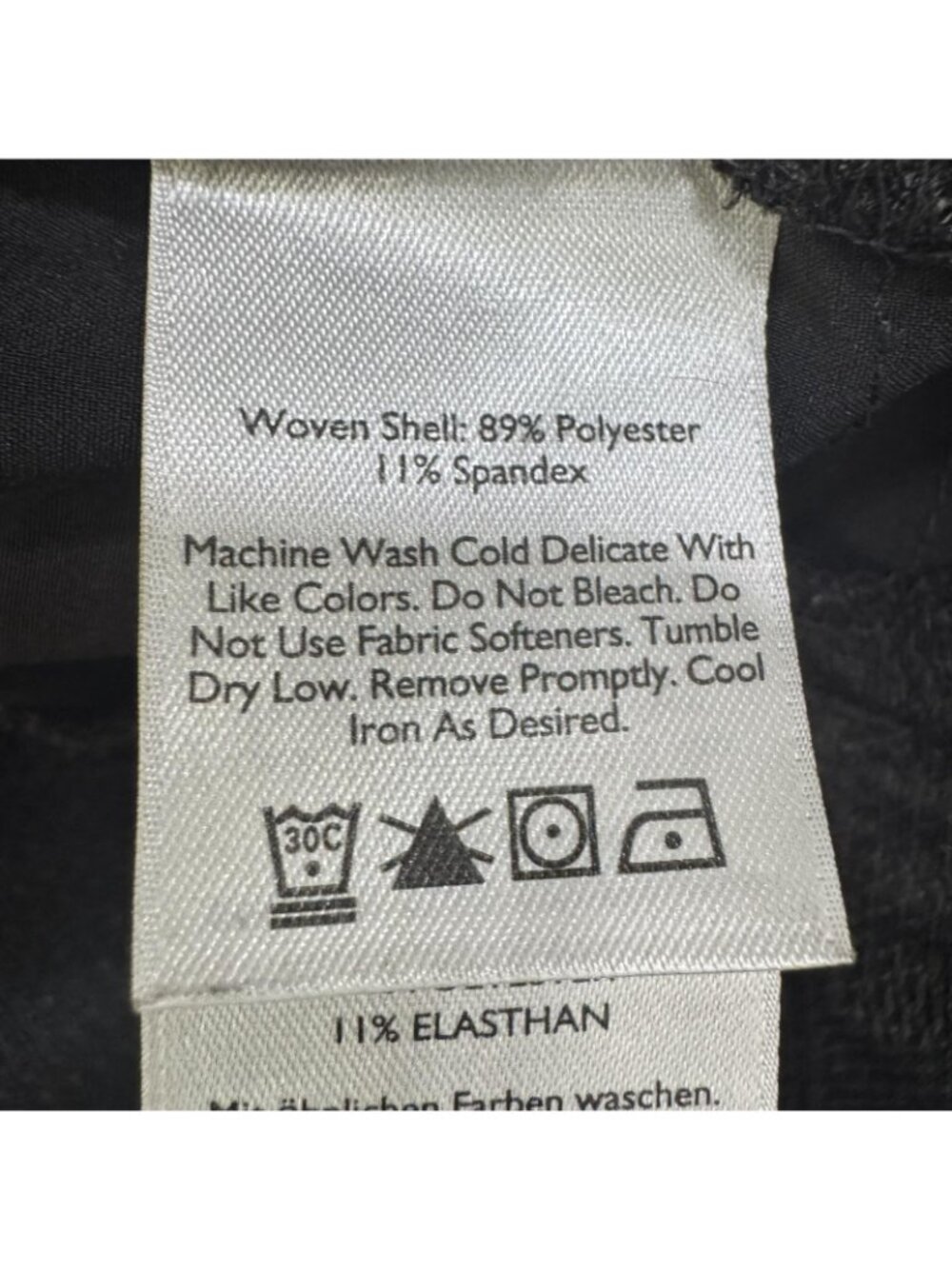Eddie Bauer Pants Womens 10 Black Microfiber Cargo Convertible Stretch Travel - Picture 8 of 10
